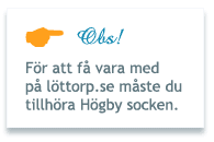 OBS! F�r att f� vara med p� l�ttorp.se m�ste du tillh�ra H�gby socken.